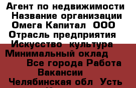 Агент по недвижимости › Название организации ­ Омега-Капитал, ООО › Отрасль предприятия ­ Искусство, культура › Минимальный оклад ­ 45 000 - Все города Работа » Вакансии   . Челябинская обл.,Усть-Катав г.